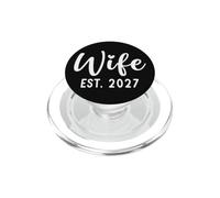 Moglie 2027 Appena sposata promossa a Marito Moglie 27 PopSockets PopGrip per MagSafe