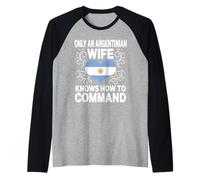Moglie argentina divertente indossare l'umorismo delle donne sposate in Argentina Maglia con Maniche Raglan