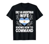 Moglie argentina divertente indossare l'umorismo delle donne sposate in Argentina Maglietta