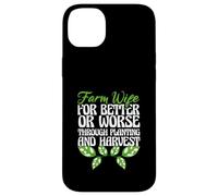 Moglie della fattoria per il meglio o il peggio agricoltore amante divertente agricoltore Custodia per iPhone 14 Plus
