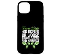 Moglie della fattoria per il meglio o il peggio agricoltore amante divertente agricoltore Custodia per iPhone 15 Plus