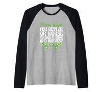 Moglie della Fattoria per Il Meglio o Il peggio Agricoltore Amante Divertente Agricoltore Maglia con Maniche Raglan