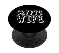 Moglie di criptovaluta per donne di criptovaluta nel Web 3 NFT DeFi PopSockets PopGrip Adesivo