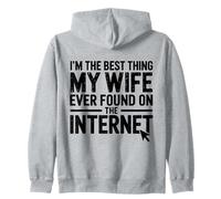 Moglie Mai Trovato su Internet Divertente Marito Felpa con Cappuccio