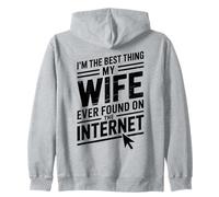 Moglie Mai Trovato su Internet Divertente Marito Felpa con Cappuccio