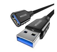 MOGOOD 3meter Cavo di prolunga USB 3.0 Cavo di prolunga USB 3.0 da maschio a femmina in nylon e lega di zinco, 5Gbps superveloce per lettore di schede, tastiera, stampante, scanner