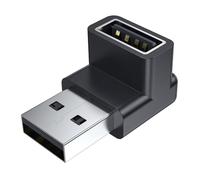 MOGOOD 90 Gradi USB 3.2 Adattatore 10Gbps, 1Pezzi su e Giù Angolo USB A Maschio a Femmina Connettore L forma Estensore Compatibile Con Laptop, Disco Rigido, Tastiera