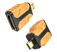 MOGOOD Adattatore HDMI Tipo D a HDMI Tipo A 2 Pezzi, 4K@30Hz, HDR, ARC, 3D Dolby, Compatibile con Nikon Zfc, Raspberry Pi5/Pi4, Sony A6400/A6500
