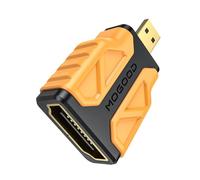 MOGOOD Adattatore Micro HDMI a HDMI Standard, Supporta 4K@30Hz HDR ARC 3D Dolby, Compatibile con Raspberry Pi 4 Model B, GoPro Hero, Nikon Zfc, Sony A6400/A6500, 1 Pezzo.