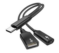 MOGOOD Adattatore OTG USB C PD 60W, Splitter USB a 2 Porte, Compatibile con S22, Switch, Chromecast, Pi-KVM e Stampanti 3D.