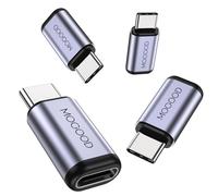 MOGOOD Adattatore Tipo C (4 Pezzi), Adattatore Tipo C Maschio a Femmina di Ricarica Rapida 100W, Connettore USB C di Trasferimento dati 40Gbps, Estensore USB C 8K@60Hz Laptop, PC, Smartphone
