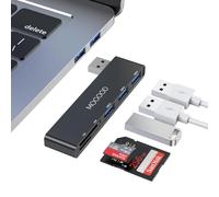MOGOOD Adattatore USB 5in1, USB3.0+2USB2.0, Lettore SD TF per Notebook Mac