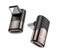 MOGOOD Adattatore USB C a 90 gradi adattatore estensore USB C da C maschio a C femmina Trasmissione dati Type-C PD100W ricarica rapida e passaggio video 8K@60Hz,per accessori steam deck e altri