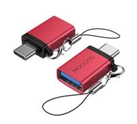 MOGOOD Adattatore USB C a USB 2 Pezzi, Convertitore OTG Thunderbolt 4, Adattatore Tipo C a USB 3.0, Adattatore USB C Maschio a USB Femmina per Apple MacBook Pro