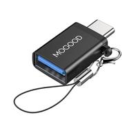 MOGOOD Adattatore USB C Maschio a USB 3.0 Femmina, Convertitore OTG Compatibile MacBook Pro, Chromebook, Pixelbook, Microsoft Surface Go, Ss Galaxy S20 S21 S22 Pixel
