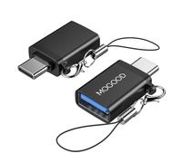 MOGOOD Adattatore USB C Maschio a USB 3.0 Femmina, Convertitore OTG Compatibile MacBook Pro, Chromebook, Pixelbook, Microsoft Surface Go, Ss Galaxy S20 S21 S22 Pixel