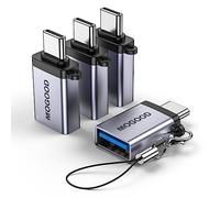 MOGOOD Adattatore USB C Maschio a USB A 3.0 Femmina con Gancio 4 Pezzi