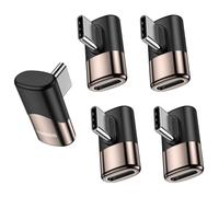 MOGOOD Adattatore USB-C Verticale 90° Nero 5 Pz Maschio-Femmina 40Gbps