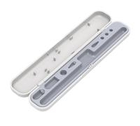 MOGOOD Astuccio Rigido Antiurdo per Apple Pencil Gen 1 e 2,Portatile Bianco | Interno sagomato con spazi per cappuccio, punta e adattatori; fodera morbida anti-graffio, chiusura sicura compatta