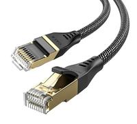 MOGOOD Cavo Ethernet Cat 8 5M, RJ45 LAN Cable 40Gbps 2000MHz SFTP Nylon, Compatibile con PS5 PS4 Xbox Router Modem TV Box.