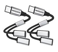 MOGOOD Cavo Splitter Type C (non per Monitor) USB C Maschio a 2 USB C Femmina Convertitore per Laptop, PC, Macbook