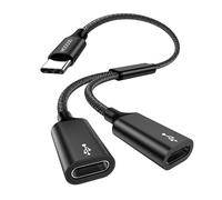 MOGOOD Cavo Splitter Type C (non per Monitor) USB C Maschio a 2 USB C Femmina Convertitore per Laptop, PC, Macbook