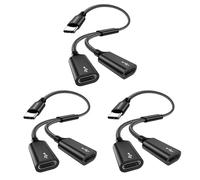 MOGOOD Cavo Splitter Type C (non per Monitor) USB C Maschio a 2 USB C Femmina Convertitore per Laptop, PC, Macbook