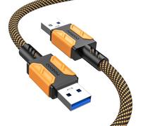 MOGOOD Cavo USB 3.0 Maschio a Maschio(2M), Cavo USB 3.0 Tipo A Maschio a Tipo A Maschio, Super Speed 5Gbps per Dischi Rigidi, Altoparlanti, Computer, Lettore Blu-Ray, DVD, Raffreddamento PC Portatile