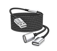 MOGOOD Cavo USB Splitter USB y USB 2.0 Prolunga Cavo di Alimentazione per Ricarica/Trasferimento Dati Doppia Porta USB Extender Hub Adattatore Multiporta Dati Splitter per Laptop