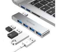 MOGOOD Hub 3.0 Ultra-Slim per Laptop - Adattatore Multi-Porta USB, Stazione Dati [Carica Non Supportata] - Compatibile con PC Windows, Mac, Stampante, Flash Drive
