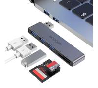 MOGOOD Hub USB 5in1: 1USB3.0+2USB2.0, lettore SD/TF per Mac console