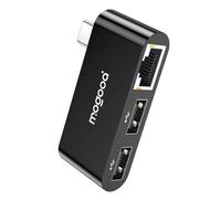 MOGOOD Hub USB C Ethernet Gigabit 10/100/1000Mbps, Convertitore con Porta RJ45 e 2 Porte USB 2.0, Compatibile con Smartphone, Laptop, MacBook Pro/Air, iPhone 17 Pro