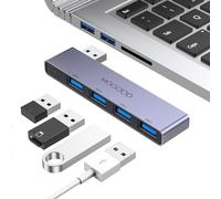 MOGOOD Hub USB Tipo A 4 in 1, 1 Porta USB 3.0 + 3 Porte USB 2.0, Adattatore Multiport Corpo in Alluminio, Ultra Sottile e Portatile, Compatibile con Laptop, iMac Pro, MacBook Air