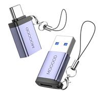 MOGOOD Tipo C a USB 3.0 Adattatore da 2 Pezzi, 5Gbps Adattatore USB Adatto per MacBook Air, iPhone 16, Galaxy S24, ecc