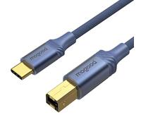 MOGOOD USB B a USB C 2M Cavo stampante Cavo MIDI, 480 Mbps | Cavo per Scanner USB B a C per iPhone Serie 18/17, Samsung, iPad, MacBook, Tastiera MIDI, HP, Canon, Epson, Brother Stampanti