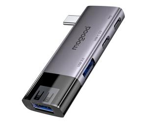 MOGOOD USB C Hub 5Gbps, 100W 4-Port USB C 3.0 Hub Wireless Multi USB Port Expander con Power Delivery e 5Gbps Data Transfer, USB C Splitter Multiport Adapter per Laptop, PC Desktop, Chromebook, PS5