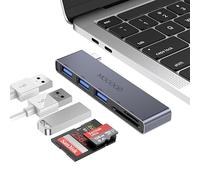 MOGOOD USB C Hub,adattatore USB multiporta per Macbook Pro e accessori aria,5 in 1 USB C Dongle con 1 × USB 3.0,2 × USB 2.0,lettore di schede SD/TF,compatibile con laptop,desktop,MacBook,NoteBook,ecc