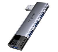 MOGOOD USB Hub 5 Ports(Carica non supportata), Versatile USB 3.0 Hub Port, Multiple Splitter Multiple Port Adapter per Laptop, Windows PC, Mac, Stampante, Flash Drive, HDD mobile e altro ancora
