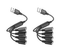 MOGOOD usb Splitter 4 in 1 Hub Adattatore a 4 USB Femmina, Splitter Multi Presa