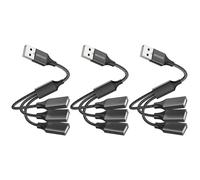 MOGOOD USB Splitter da 1 a 3 USB 2.3 Splitter Cavo di Ricarica Cavo di Alimentazione Adattatore Hub per MacBook/Laptop/LED Ecc