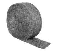 MOGRQAP Lana d'Acciaio 0 Contro i Topi, 20m Pulizia Paglietta Abrasiv Lana di Ferro Fine per Fori, Fessure del Muro, Rimuovere Ruggine, Lucidare il Metallo, Pulire il Vetro, Legno e Metallo(20m x 7cm)