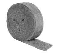 MOGRQAP Lana d'Acciaio 1# Contro i Topi, 20m Pulizia Paglietta Abrasiv Lana di Ferro Fine per Fori, Fessure del Muro, Rimuovere Ruggine, Lucidare il Metallo, Pulire il Vetro, Legno, Metallo(20m x 7cm)