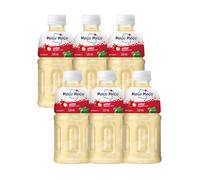 Mogu Mogu Bevanda al succo di mela con gelatina Nata de Coco, 320 ml (confezione da 6), bevanda rinfrescante tropicale thailandese da sorseggiare e masticare