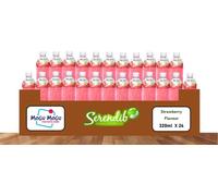 Mogu Mogu - Bevanda aromatizzata alla fragola con NATA de Coco, 24 x 320 ml