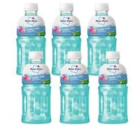 Mogu Mogu Bubble Gum | Bevanda Rinfrescante con il 15% di NATA De Coco |ricca di fibre naturali di frutta, senza conservanti aggiunti e coloranti | 6 Bottiglia da 320ml