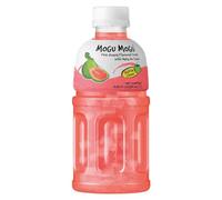 Mogu Mogu succo di frutta multi sapore con 25% NATA De Coco, bevanda potenziante energetica, ricca di fibre naturali di frutta, senza conservanti aggiunti e colori, 320ml (1x, Guava)