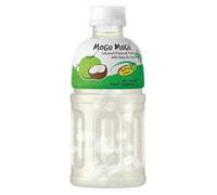 Mogu Mogu succo di frutta multi sapore con 25% NATA De Coco, bevanda potenziante energetica, ricca di fibre naturali di frutta, senza conservanti aggiunti e colori, 320ml (1x, Cocco)