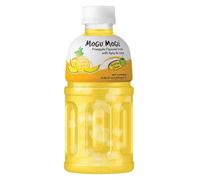 Mogu Mogu succo di frutta multi sapore con 25% NATA De Coco, bevanda potenziante energetica, ricca di fibre naturali di frutta, senza conservanti aggiunti e colori, 320ml (1x, Ananas)