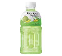 Mogu Mogu succo di frutta multi sapore con 25% NATA De Coco, bevanda potenziante energetica, ricca di fibre naturali di frutta, senza conservanti aggiunti e colori, 320ml (1x, Melone)