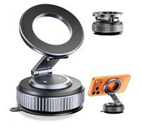 MOGU Supporto magnetico per telefono da auto, 53,5 kg, forte aspirazione + magnete 2800 gf, supporto regolabile a 360° per telefoni cellulari da cruscotto per iPhone serie 17-12, Samsung MagSafe, uso